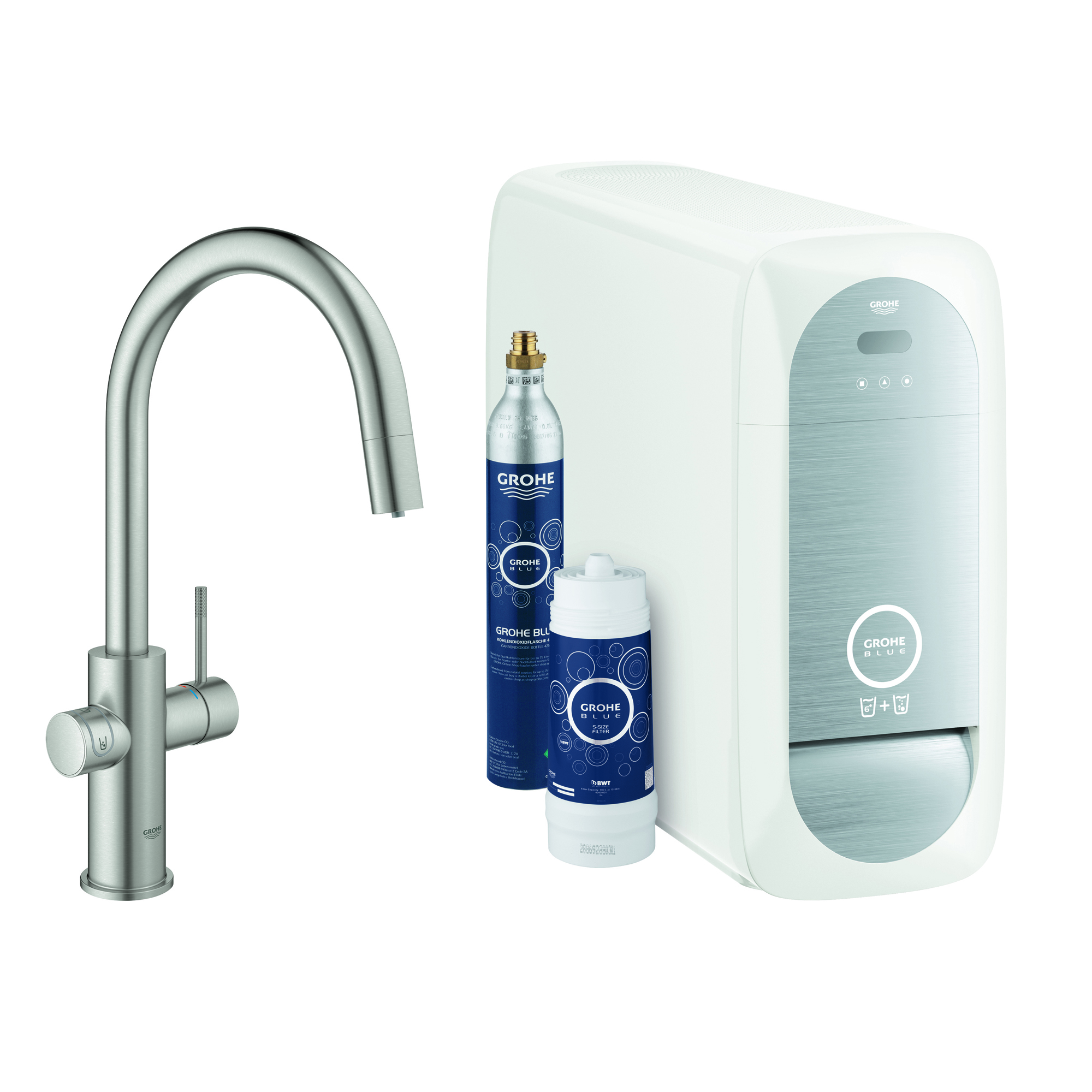 Köksblandare Grohe Blue Home med utdragbar C-pip Starter Kit Bluetooth