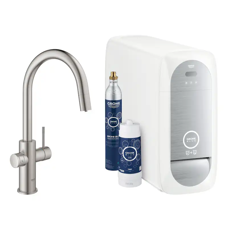 Köksblandare Grohe Blue Home med utdragbar C-pip Starter Kit Bluetooth