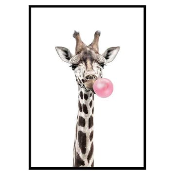 Poster Gallerix Bubblegum Giraffe 3169