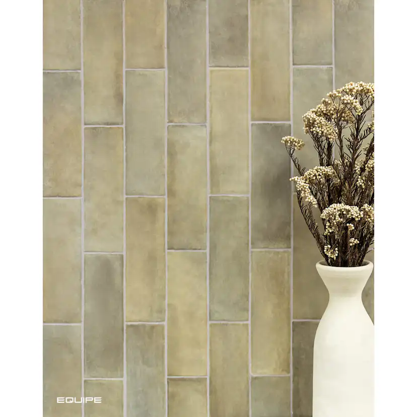 Kakel Lhådös Sandy Weald Green 6,5x20