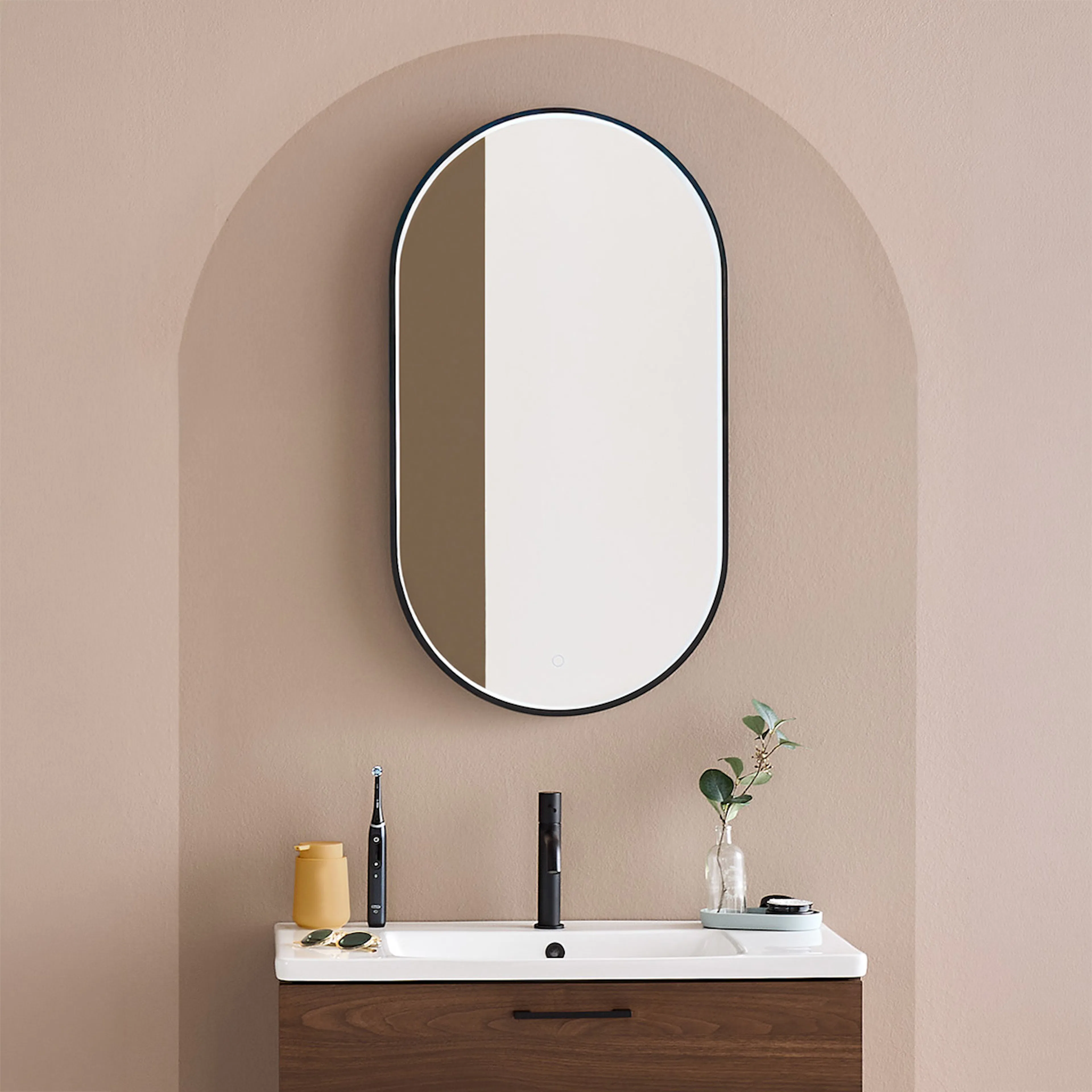 Spegel Noro Mood Oval med LED-belysning