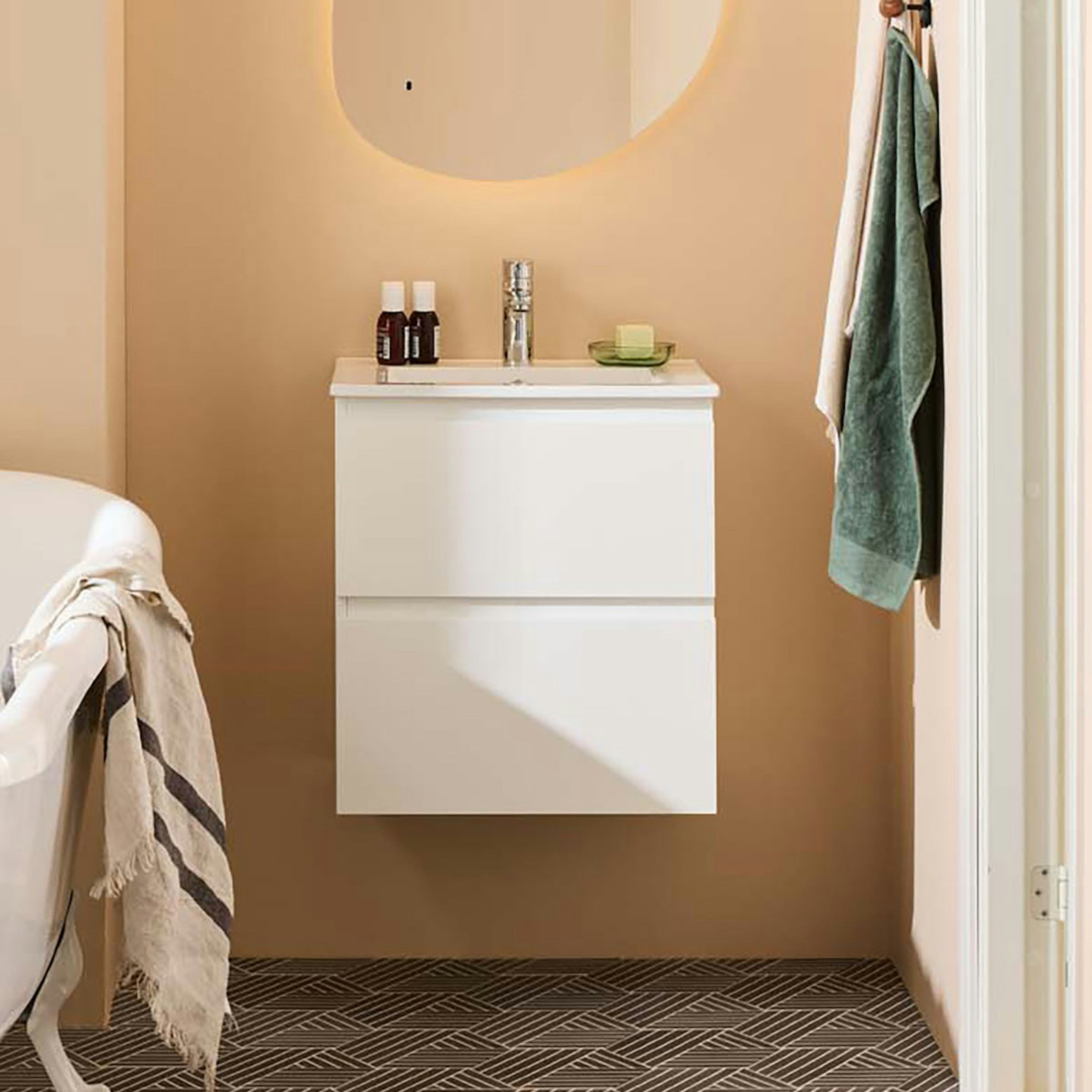 Tvättställsskåp Noro Vega med Tvättställ