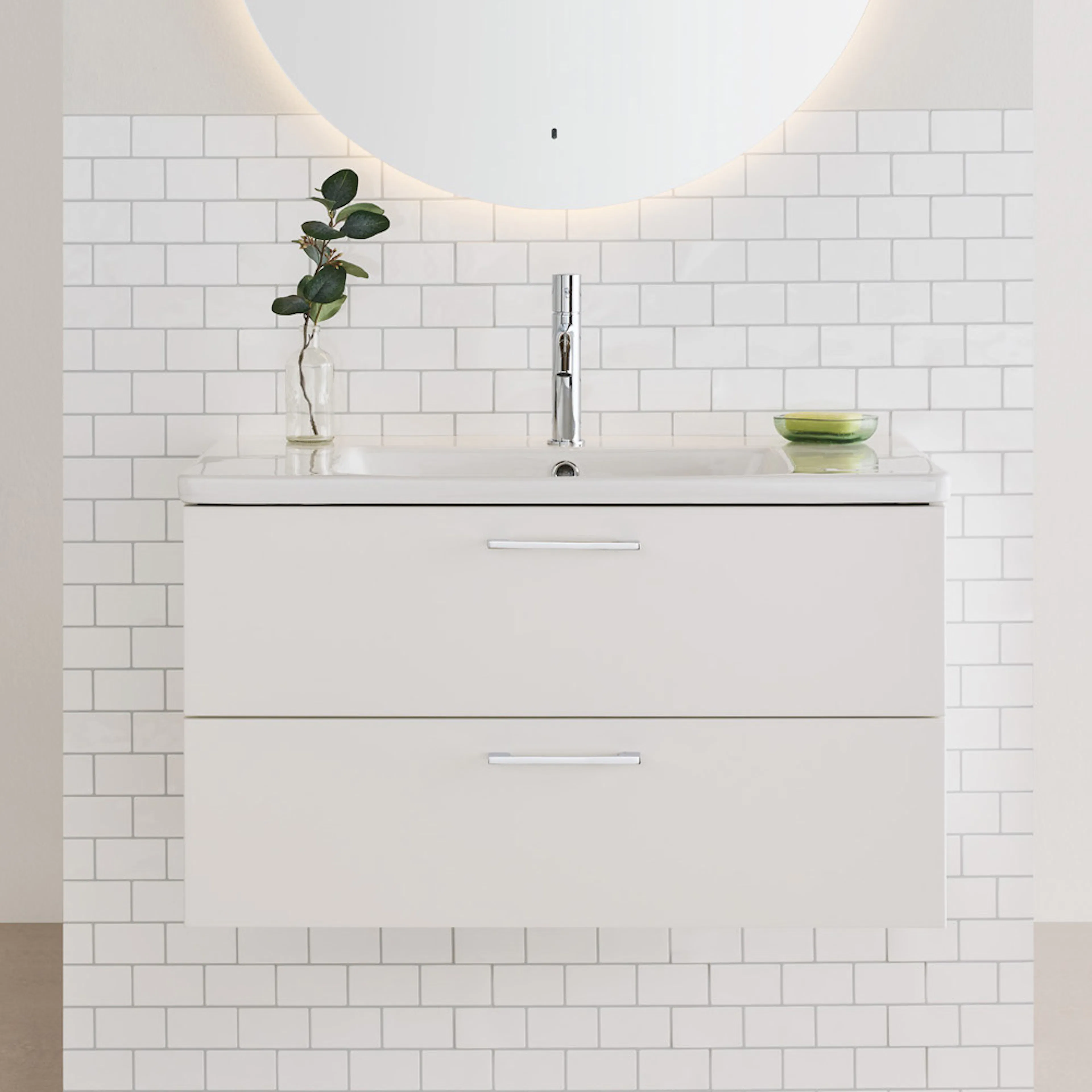 Tvättställsskåp Noro Neo med Tvättställ