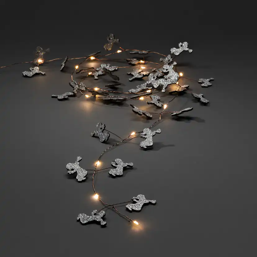 Ljusslinga Gnosjö Konstsmide 19x2 Änglar 20 LED