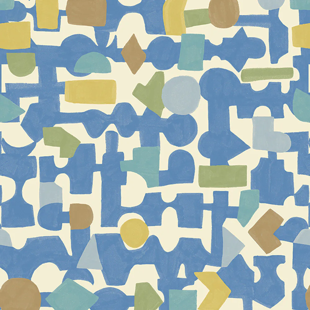 Väggbild Eijffinger Explore Blocks Kobalt 323103