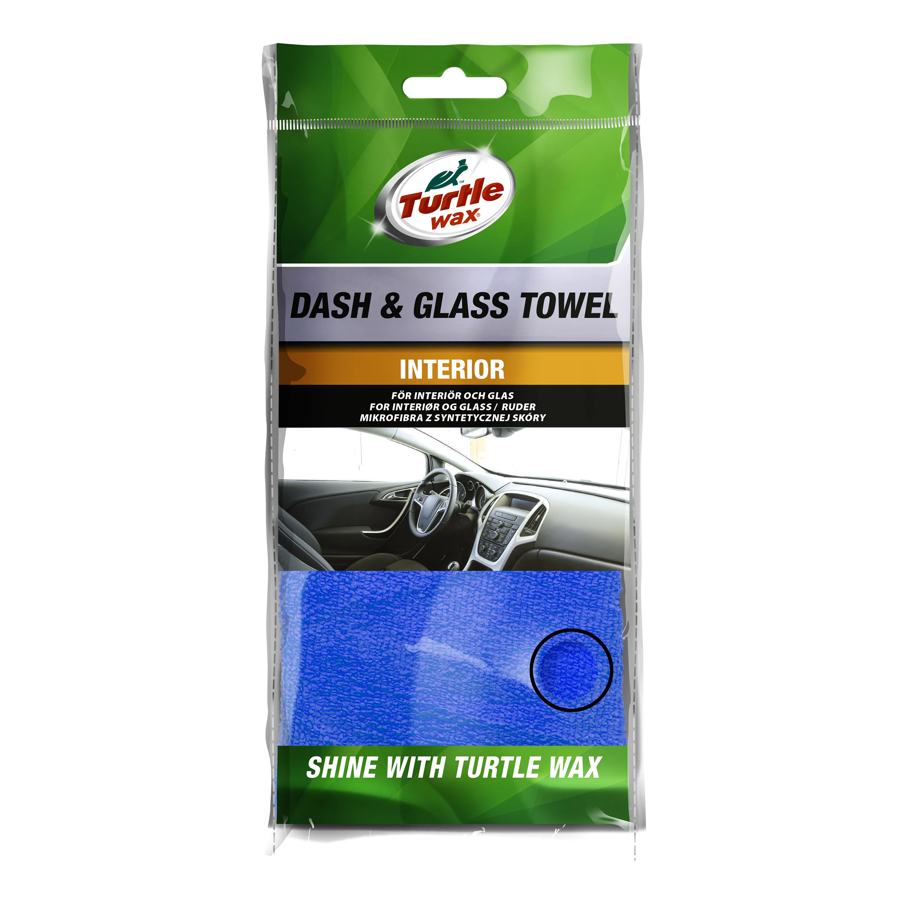 Rengöringsduk Turtle Wax Dash & Glass Towel Blå 40x40cm
