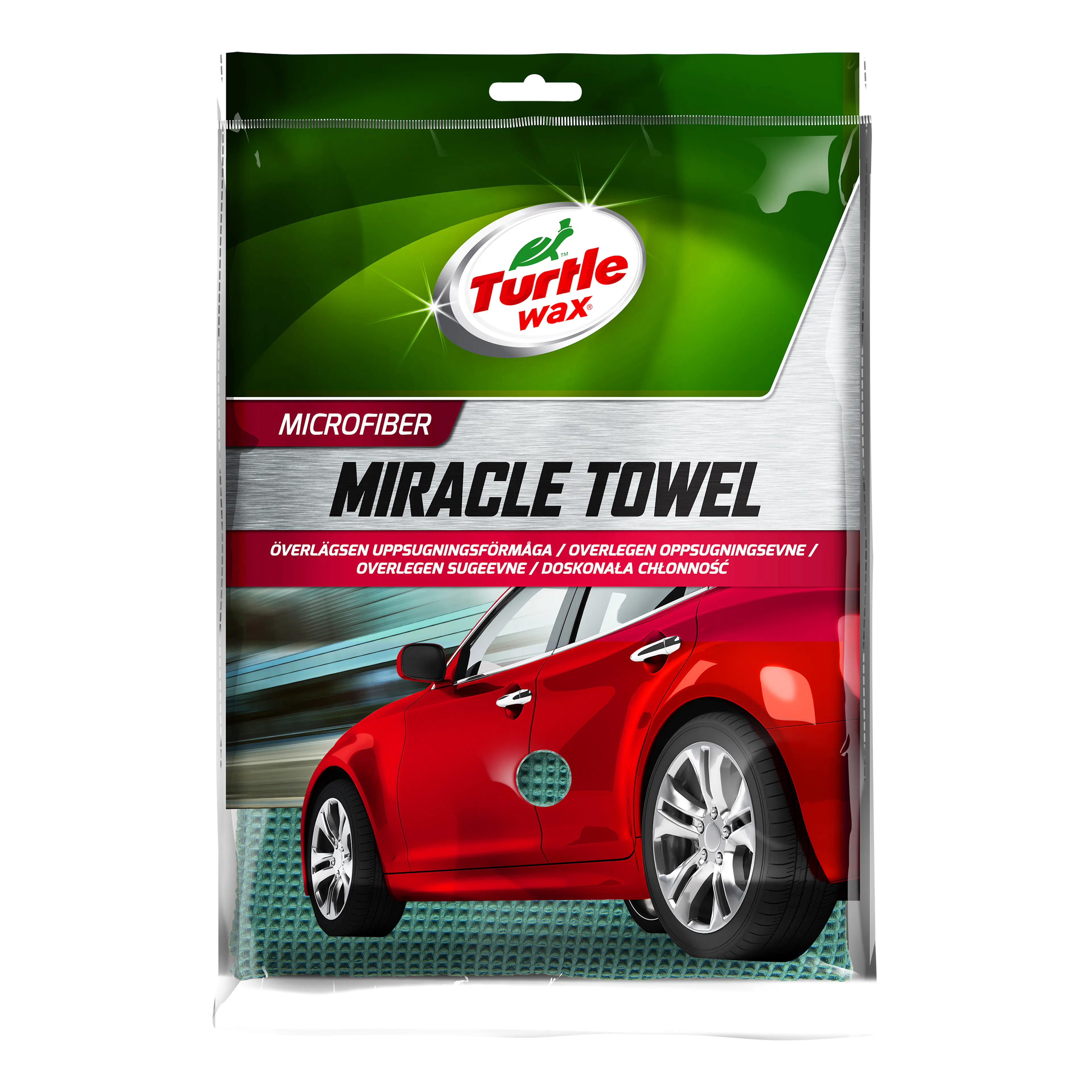 Rengöringsduk Turtle Wax Miracle Towel Grön 60x80cm
