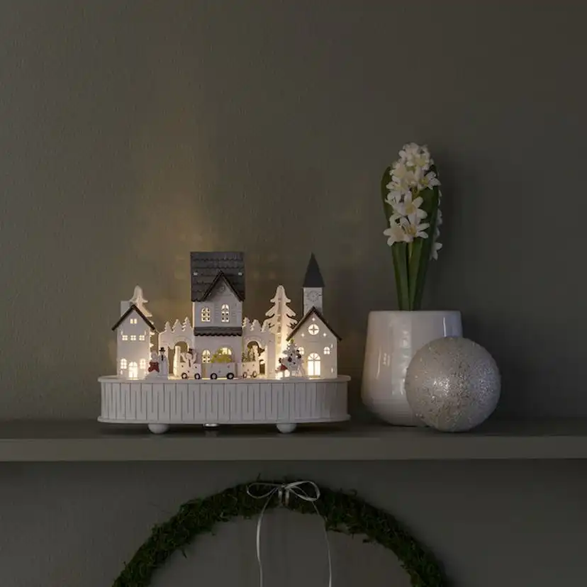 Julby Gnosjö Konstsmide Hus/Kyrka Trä 5 LED