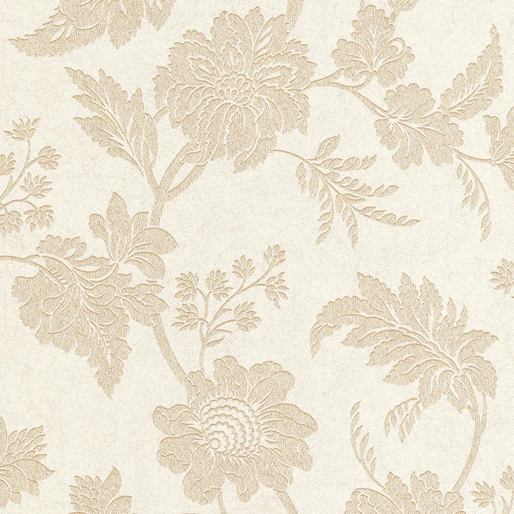Tapet Boutique Klassiska Blommor Metallic 33-335