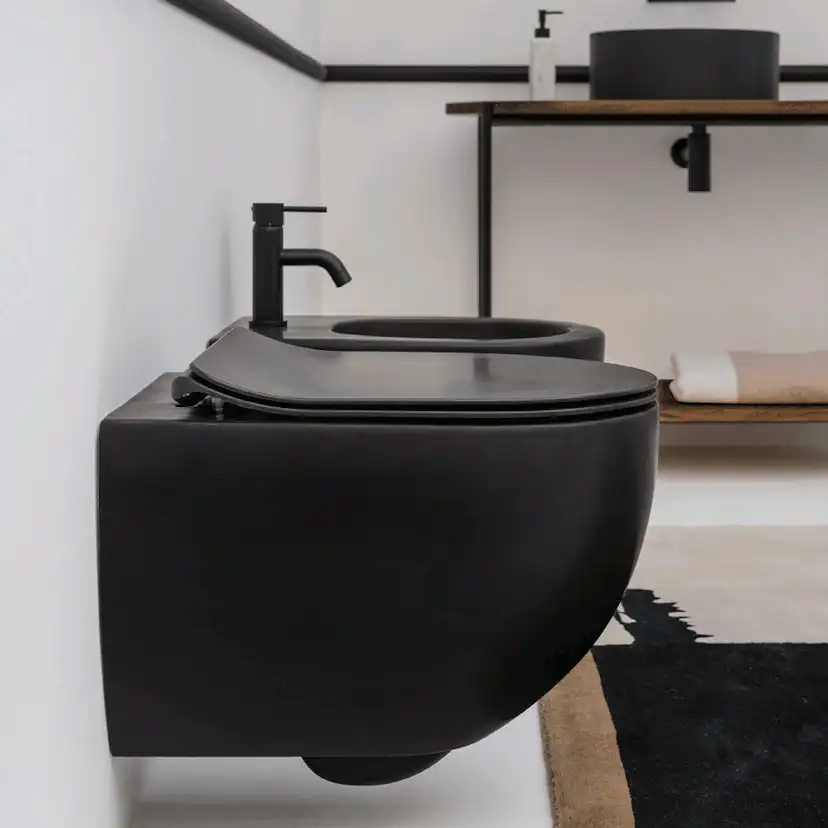 Toalettsits Lavabo Glomp Mini Slim Mjukstängande Hårdsits