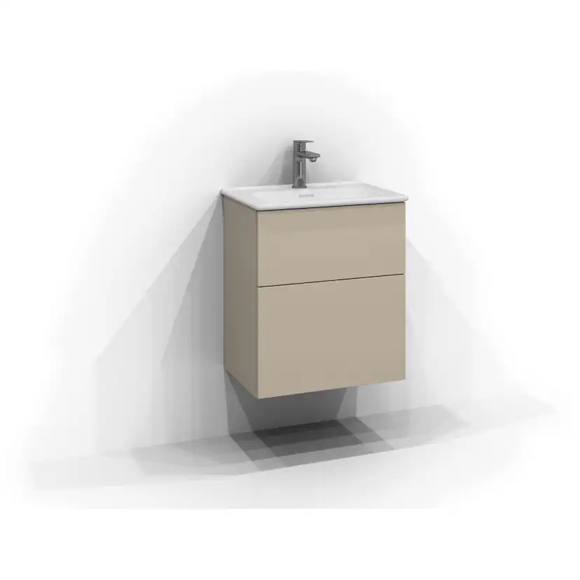 Tvättställsskåp Svedbergs Poem Plan 350 med 2 Lådor