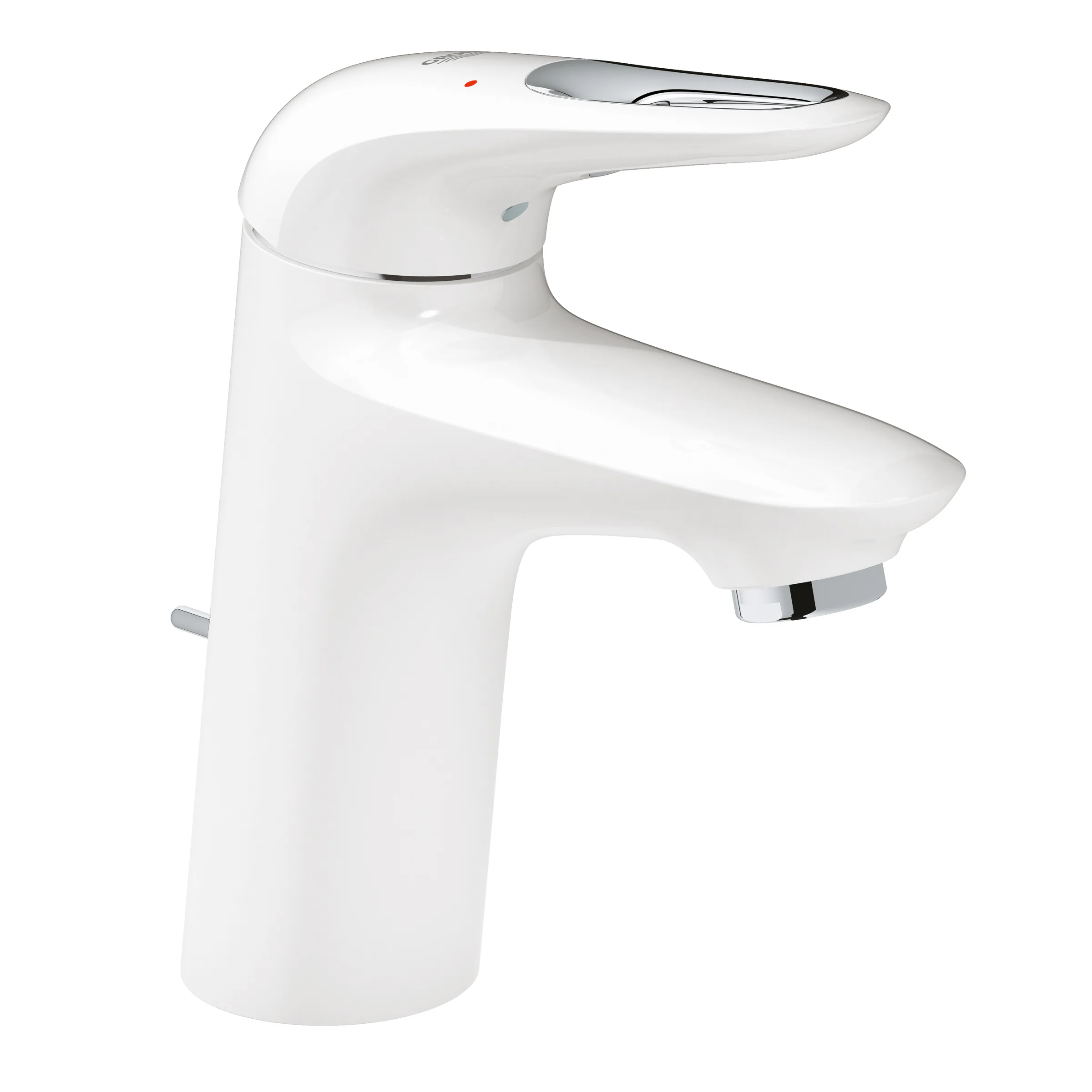 Tvättställsblandare Grohe Eurostyle Vit med Lyftventil