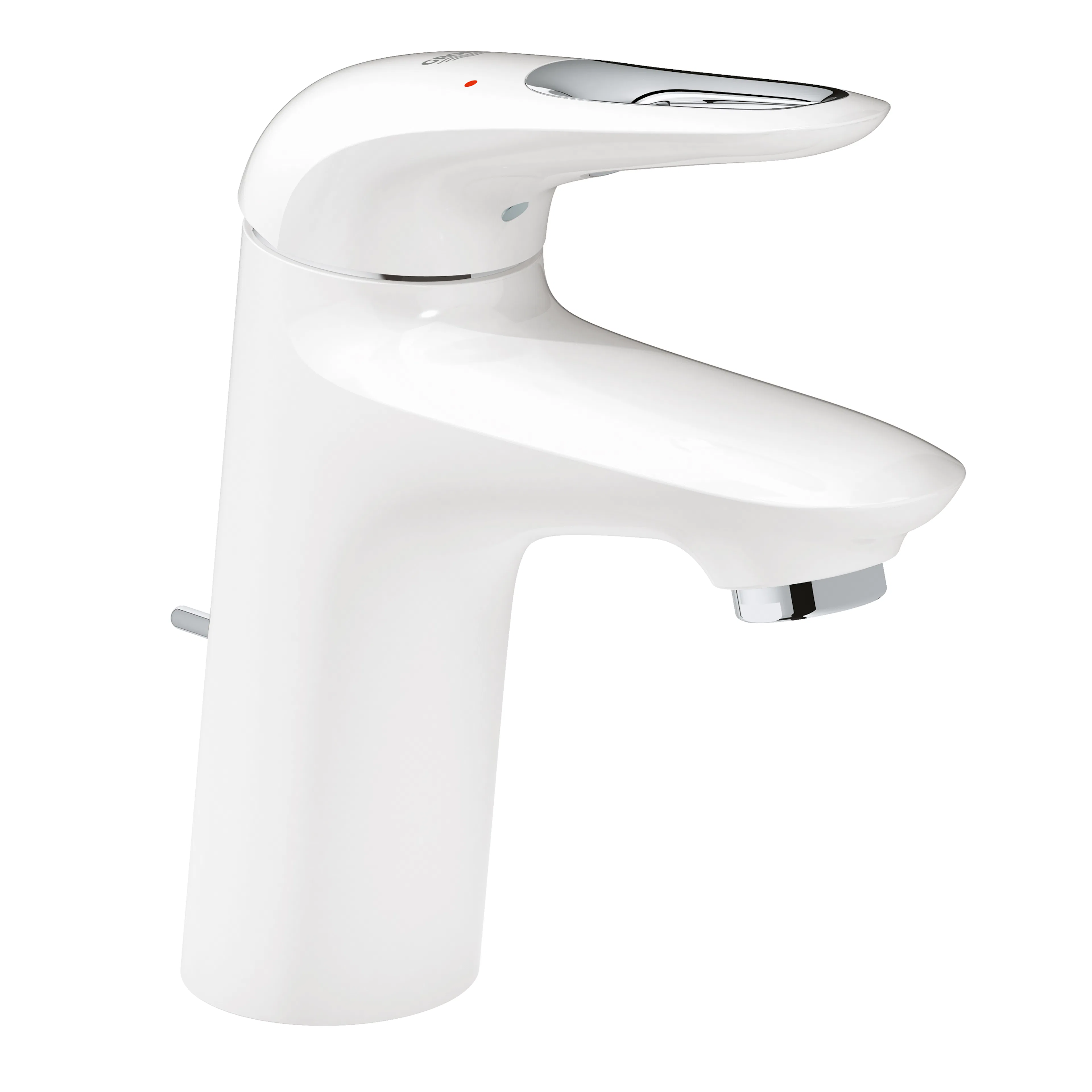 Tvättställsblandare Grohe Eurostyle Vit med Lyftventil