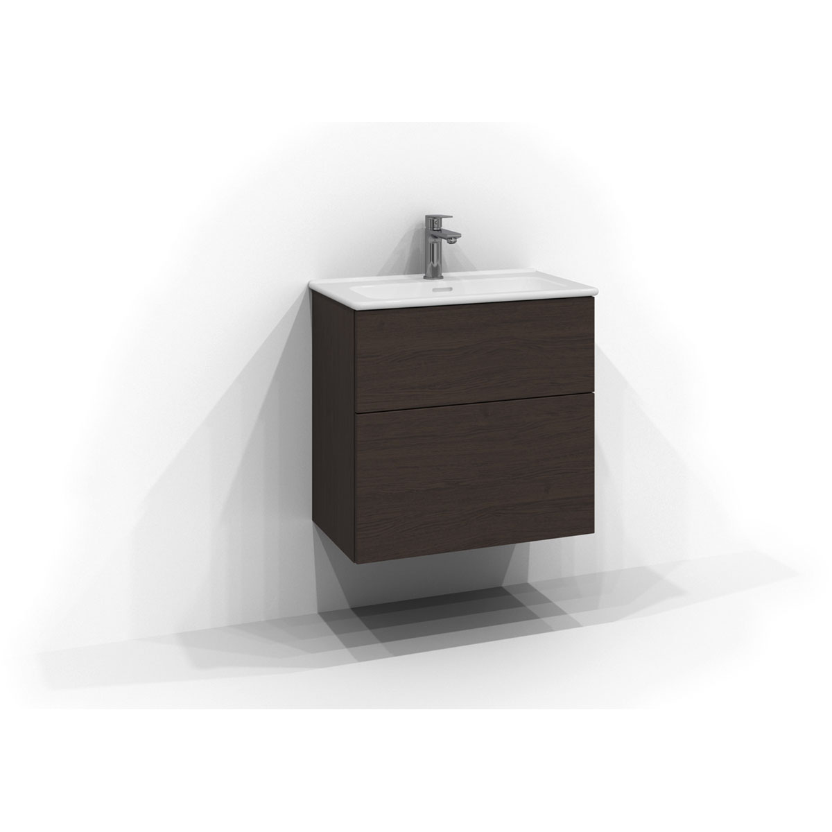 Tvättställsskåp Svedbergs Poem Plan 350 med 2 Lådor