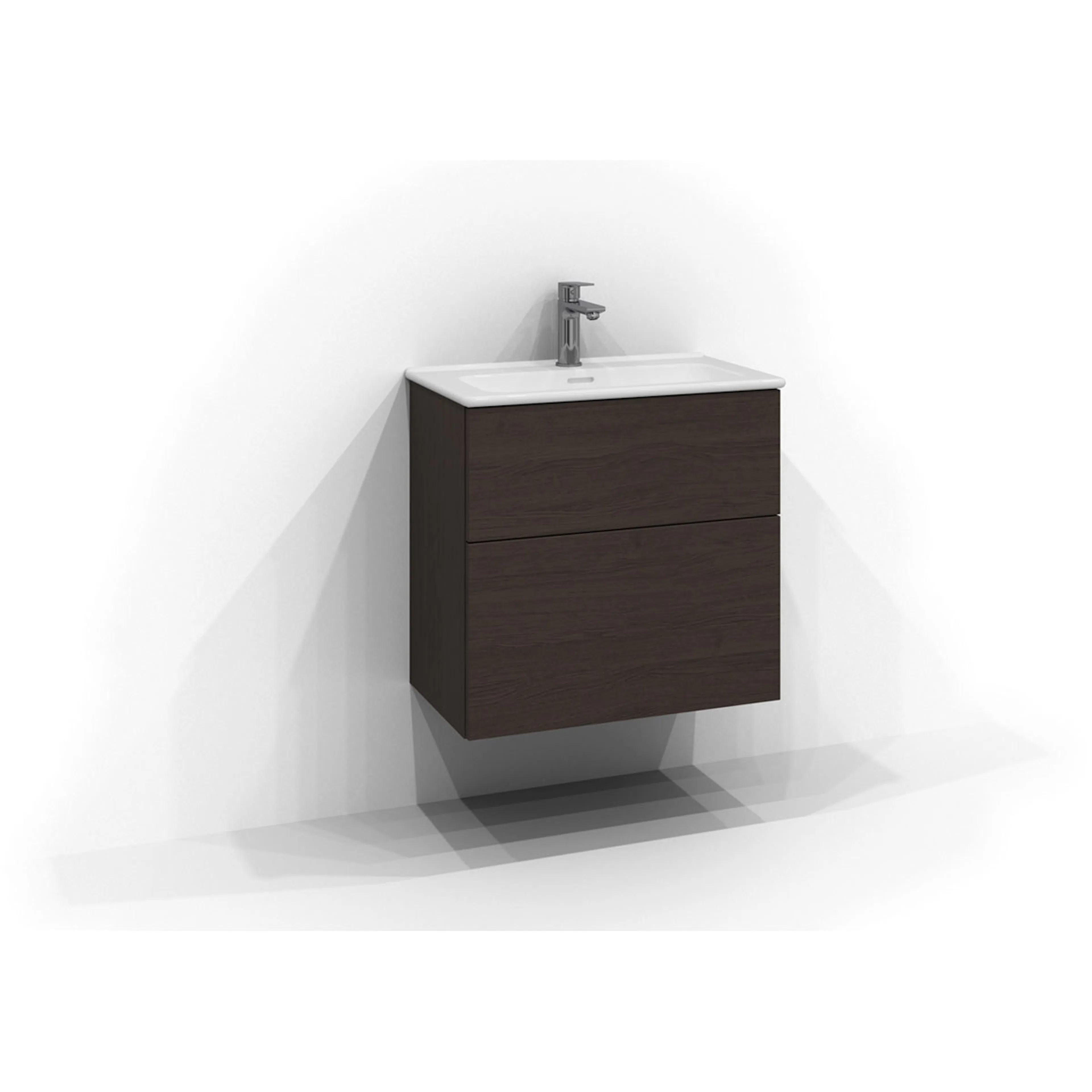 Tvättställsskåp Svedbergs Poem Plan 350 med 2 Lådor