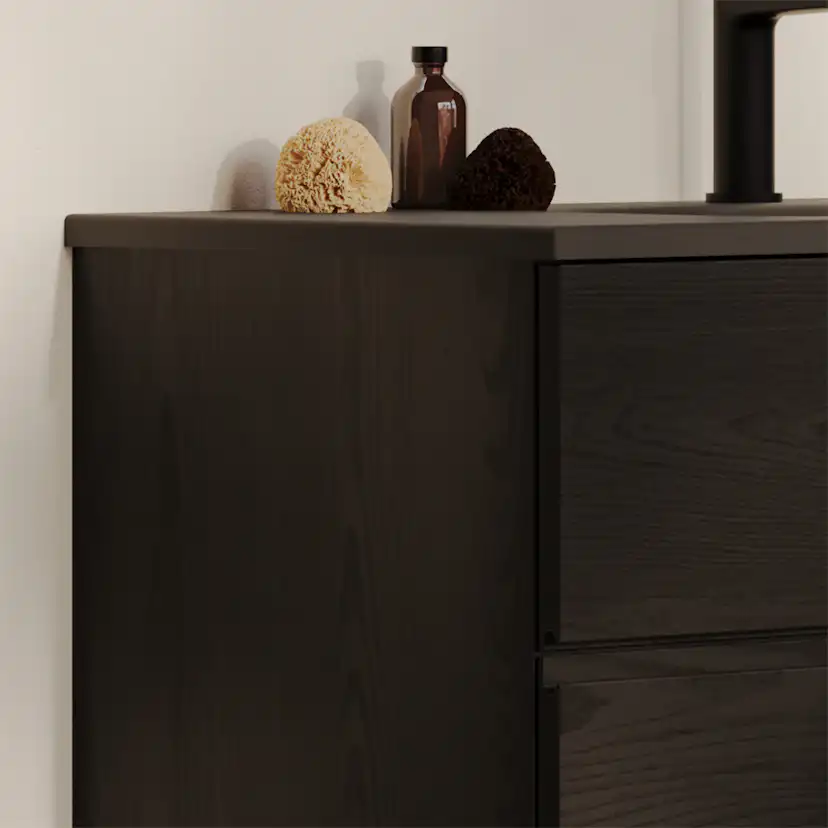 Tvättställsskåp Svedbergs Poem Profil 350 med 2 Lådor