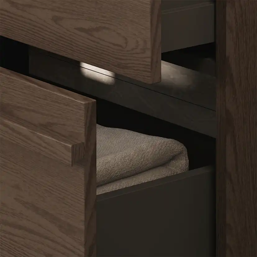 Tvättställsskåp Svedbergs Poem List Dubbel med 2 Lådor