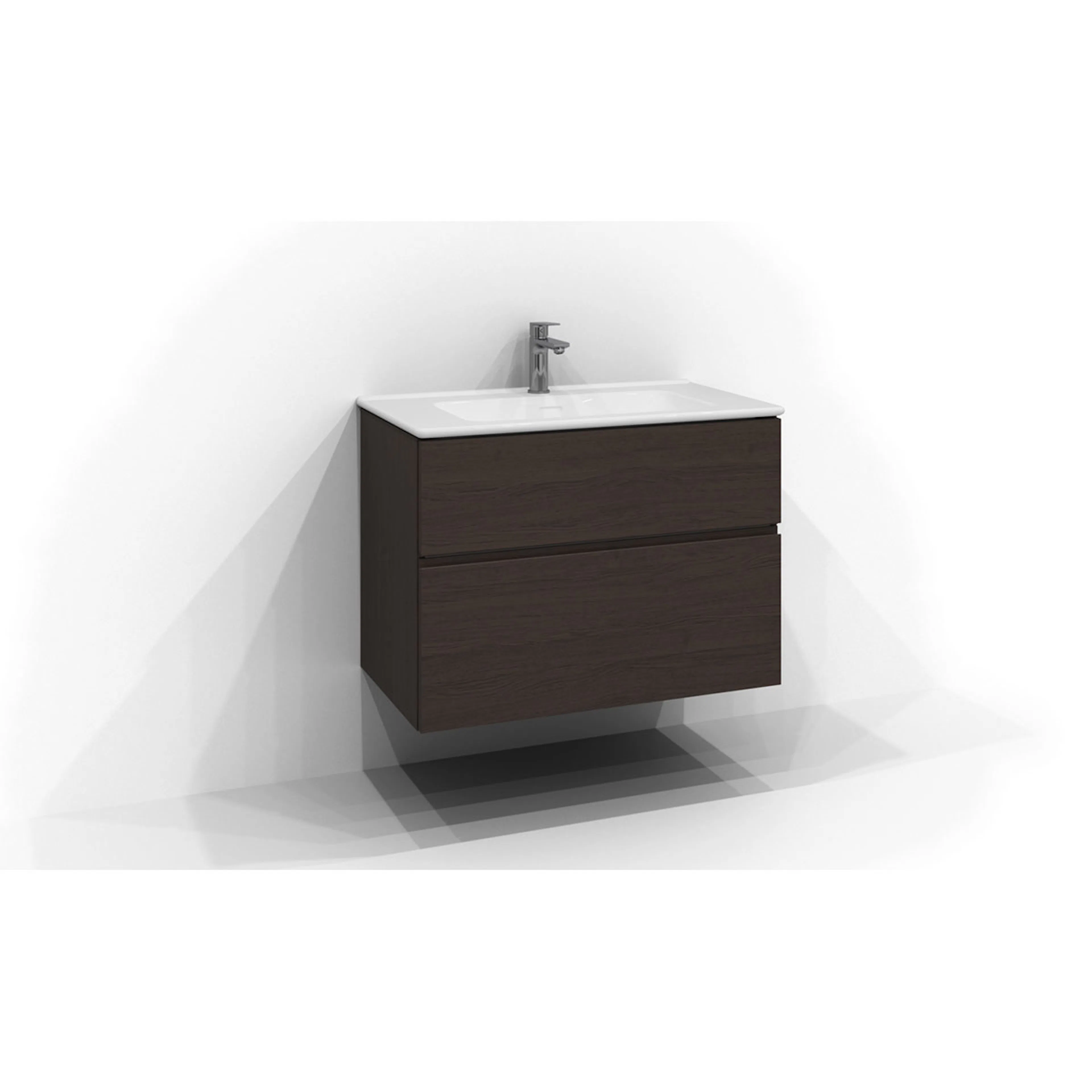 Tvättställsskåp Svedbergs Poem Profil 450 med 2 Lådor