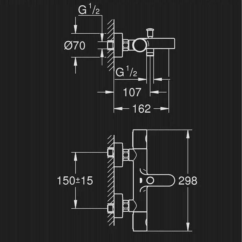 Dusch- och Badkarsblandare Precision Get