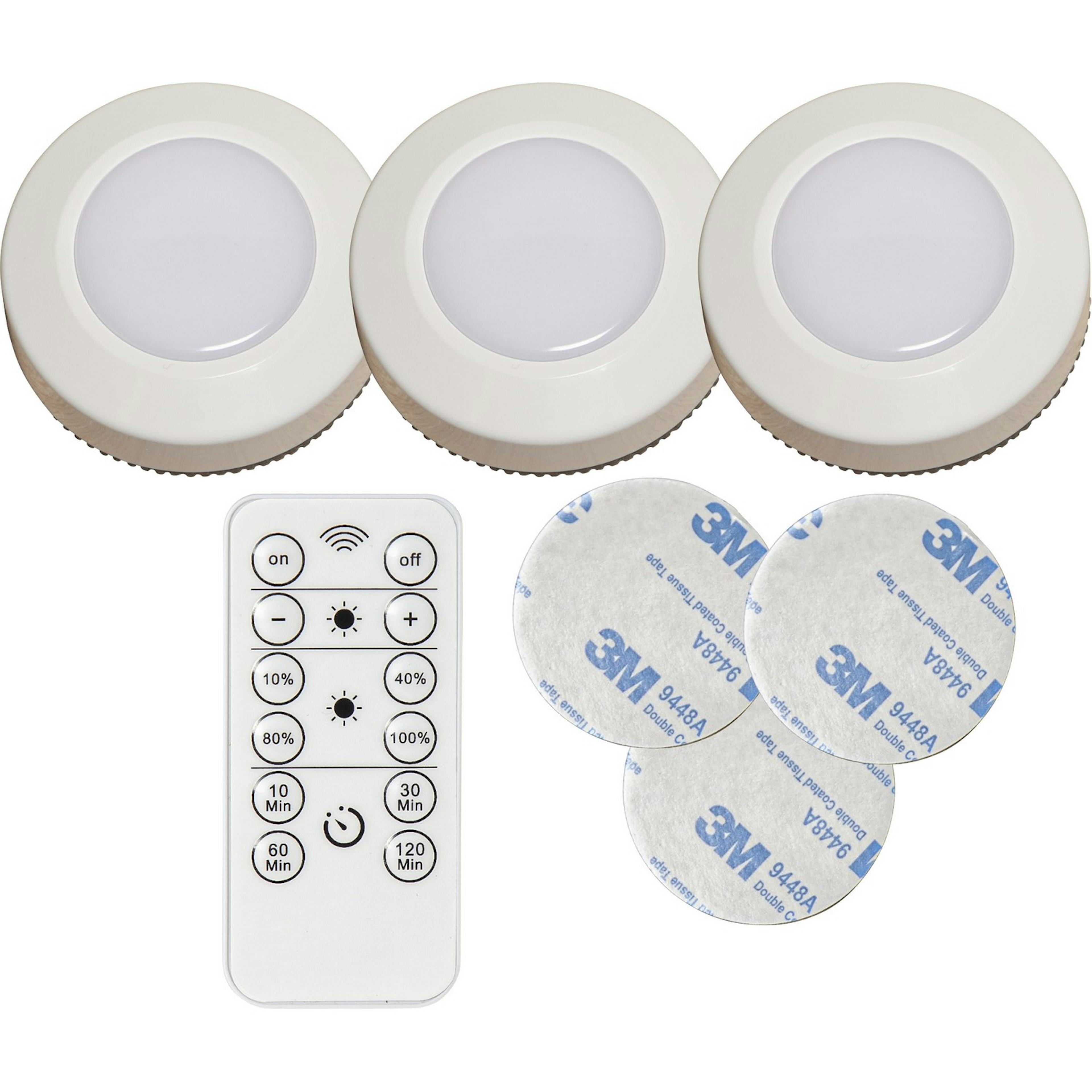 Batteridriven Spotlight Star Trading Functional 3-pack