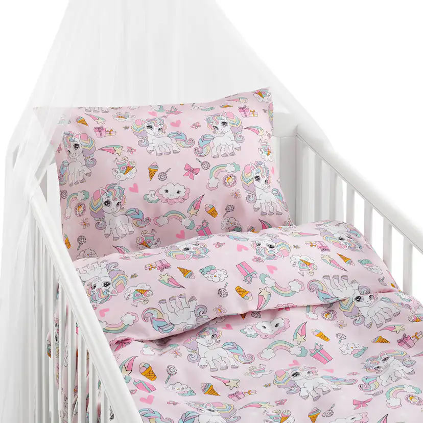 Påslakanset Borganäs of Sweden Enhörning Spjälsäng