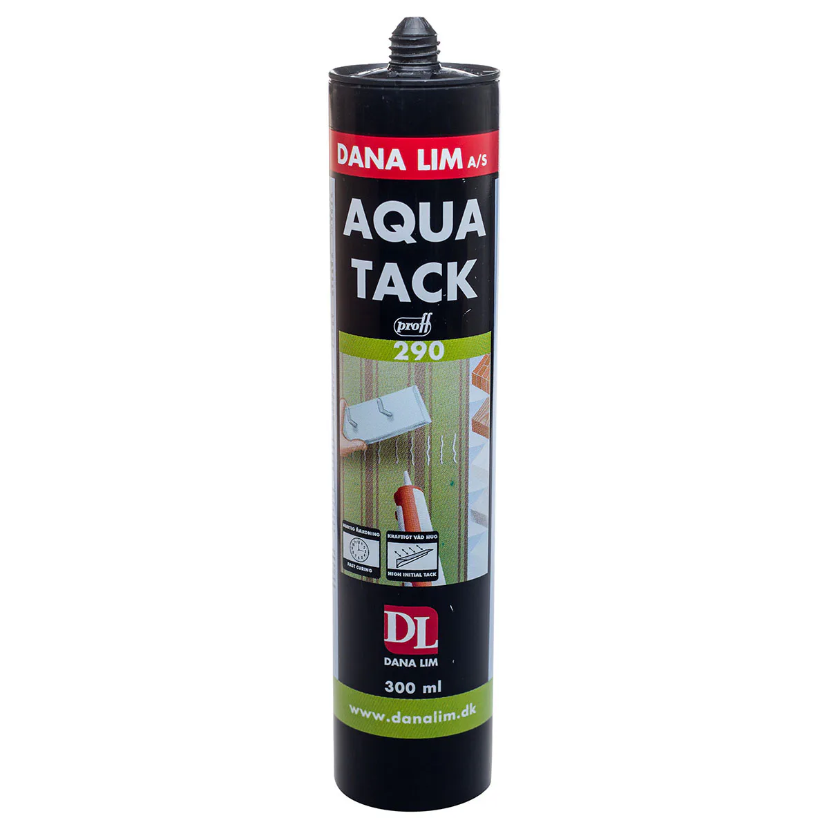 Montagelim Danalim Aqua Tack 290 300 ml Vit för Flermaterial