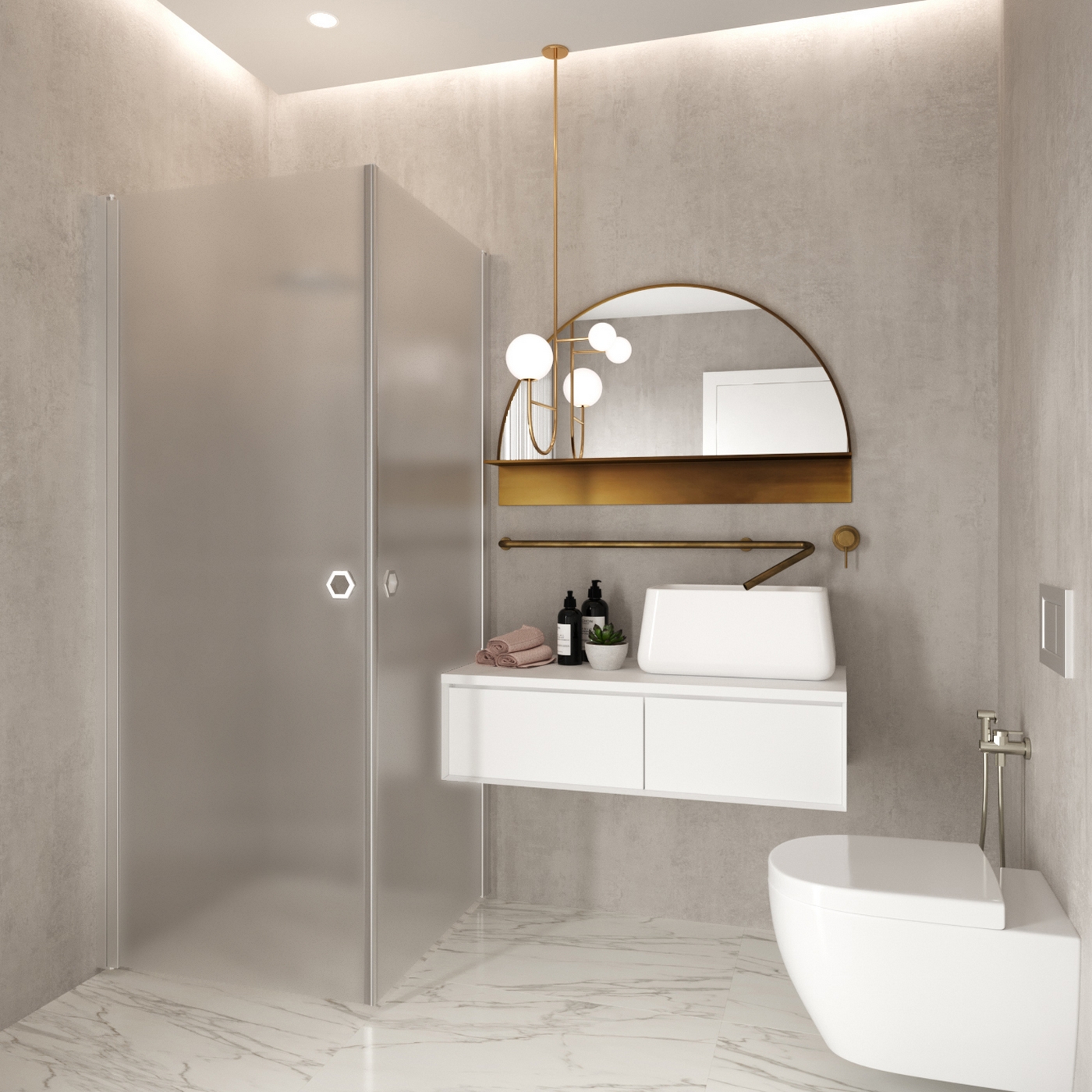 Duschhörn Hietakari Forma 372 Vändbara Dörrar