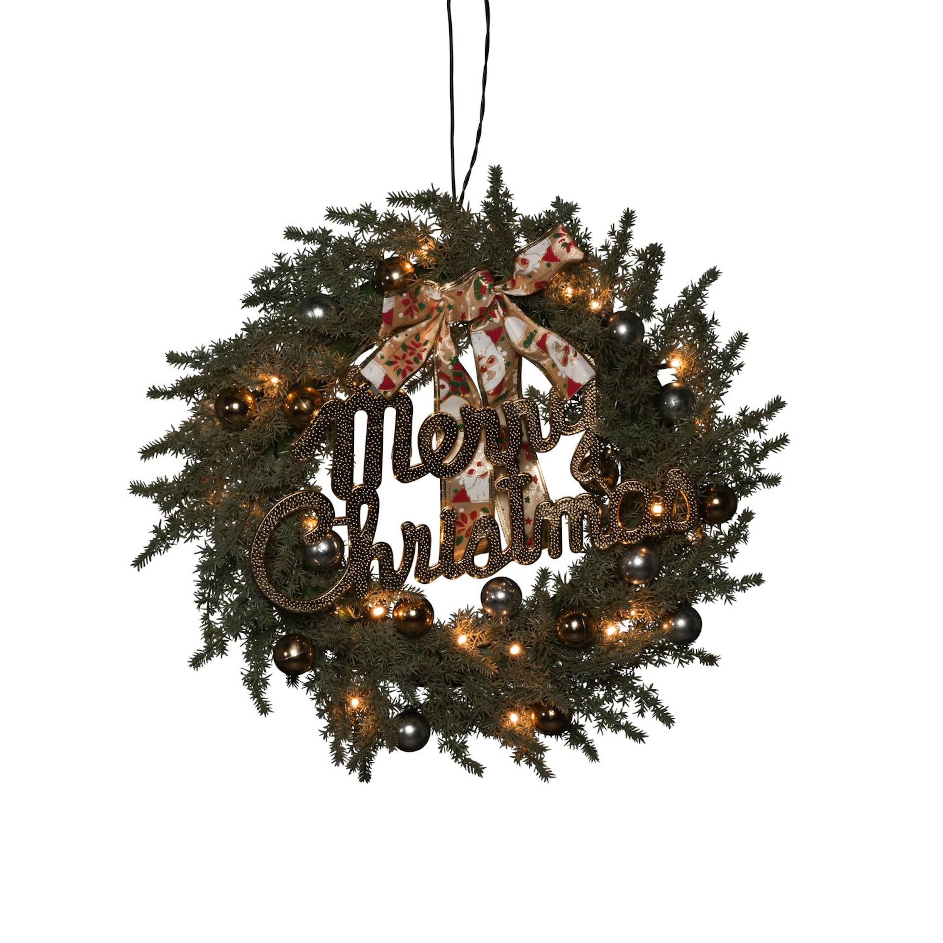 Grankrans Gnosjö Konstsmide B/O 40 cm 25 LED