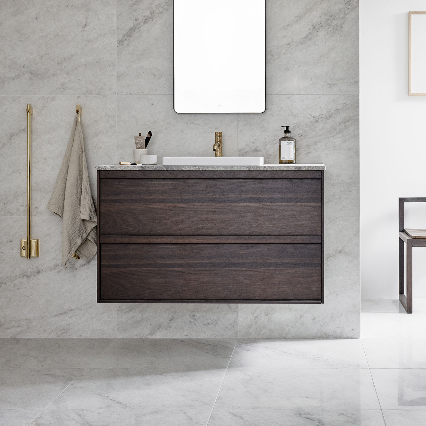 Klinker Bricmate M66 Glanshammar White Honed 60x60 cm