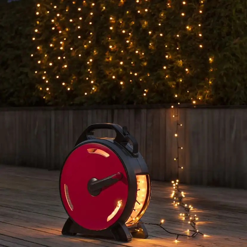 Sladdvinda Gnosjö Konstsmide Ljusslinga Svart/Röd 1000 LED