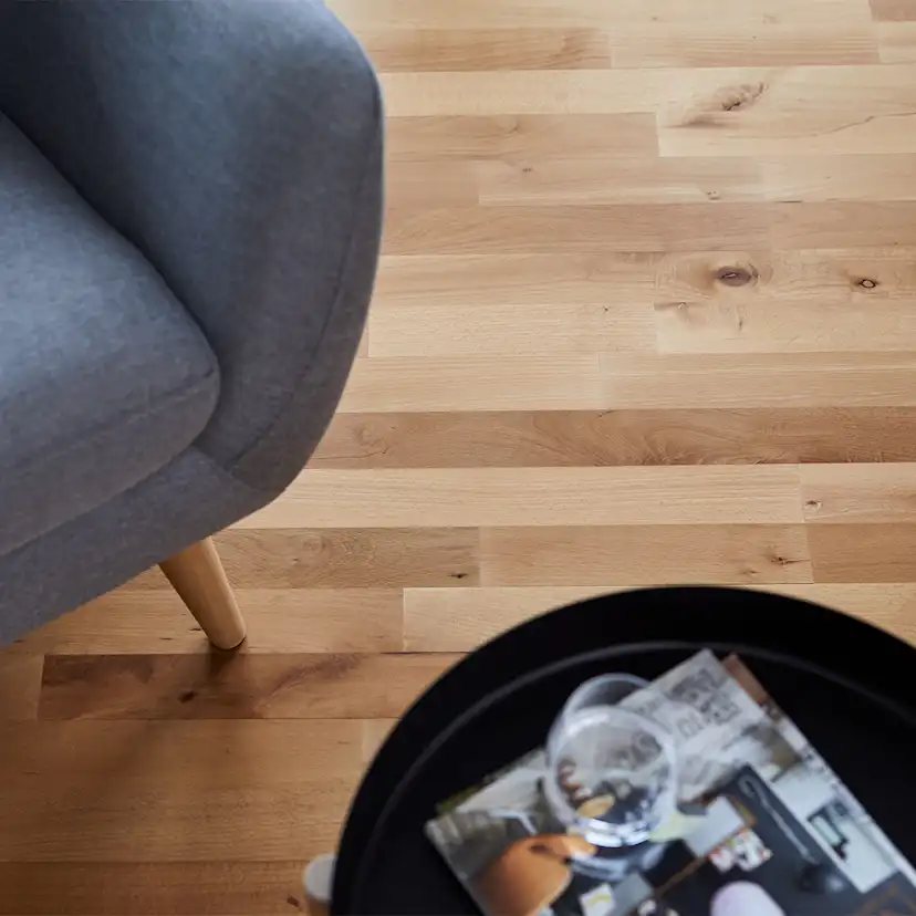 Massivt Trägolv Junckers Bok Sylvaket Ultramatt Lack 2-Stav