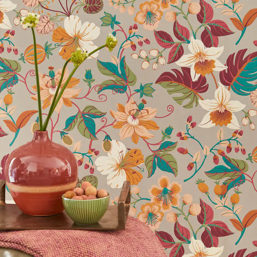 Tapet Eijffinger Carmen 392501 Non Woven, Mönstrad Röd