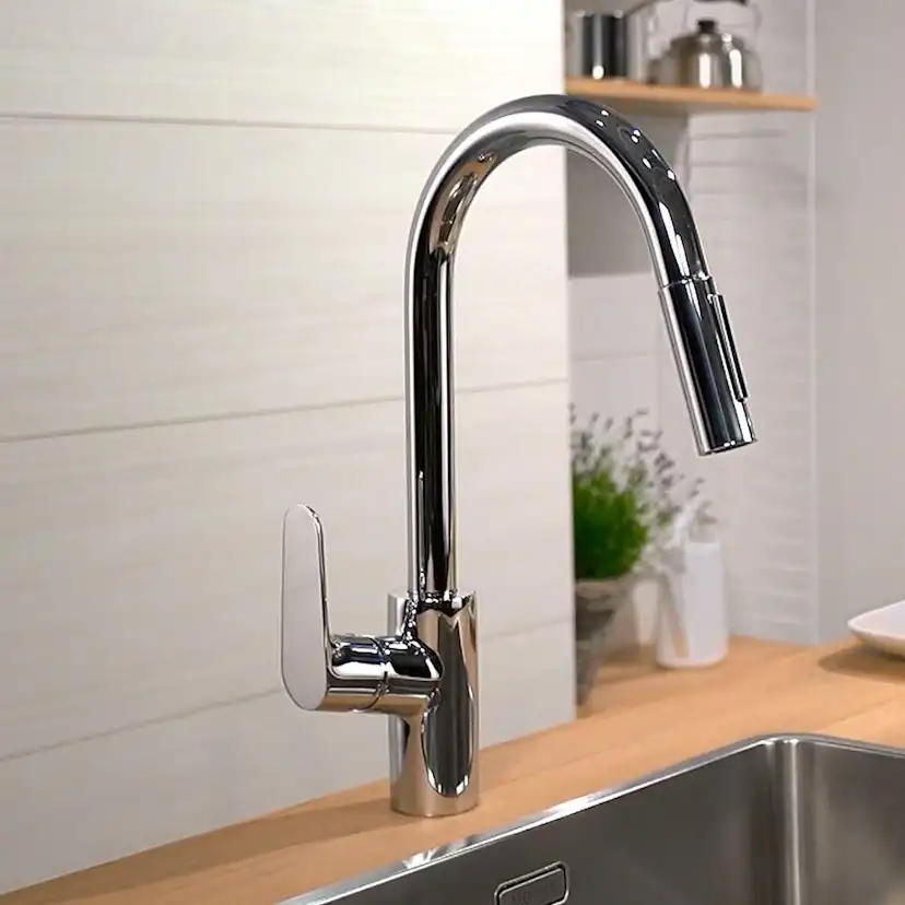 Köksblandare Hansgrohe Focus med Utdragbar Pip