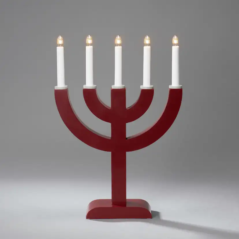 Adventsljusstake Gnosjö Konstsmide 5 Ljus Trä