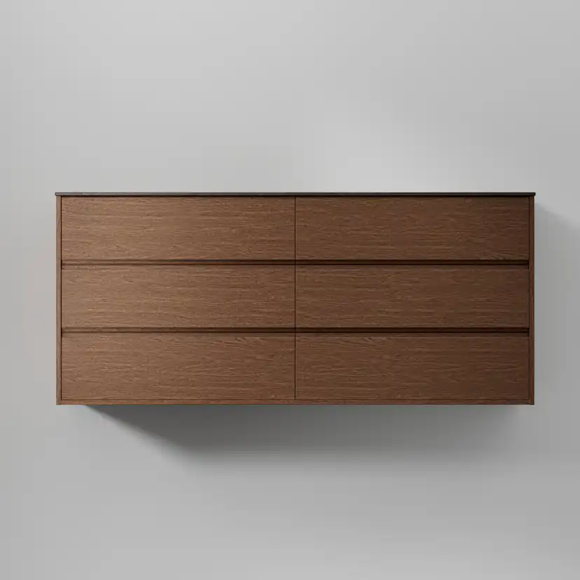 Tvättställsskåp INR Terra Grip Dubbel med 6 Lådor