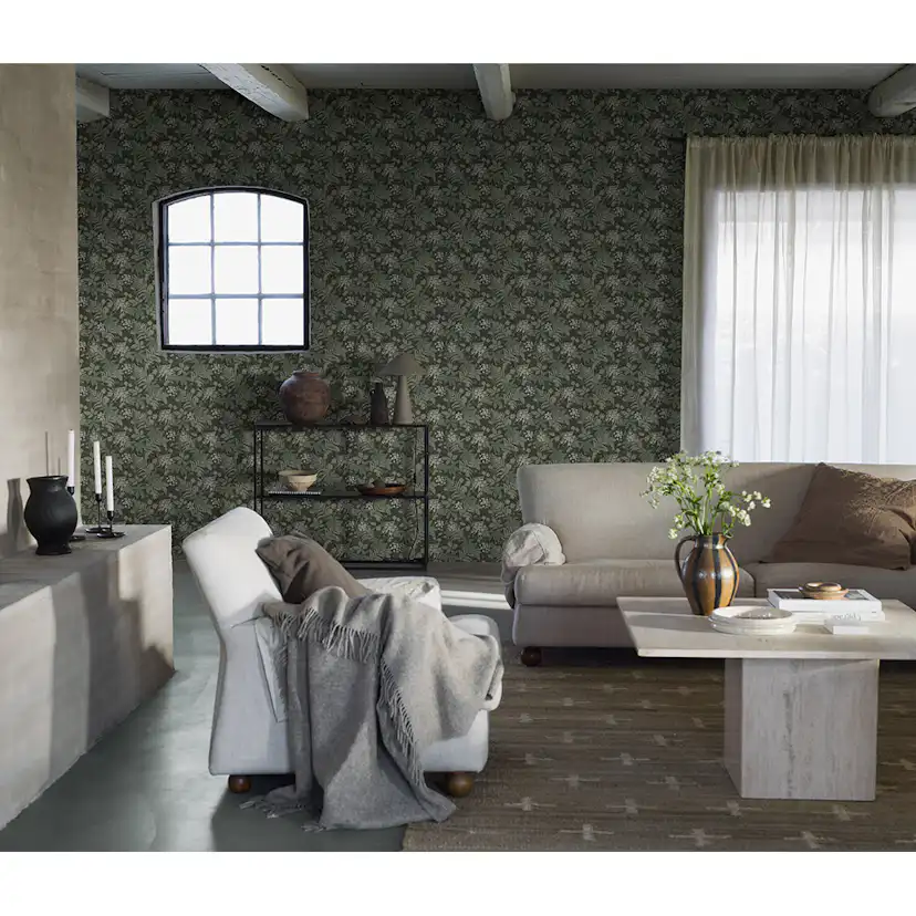 Tapet Boråstapeter Essens 3950 EasyUp, Mönstrad Grön