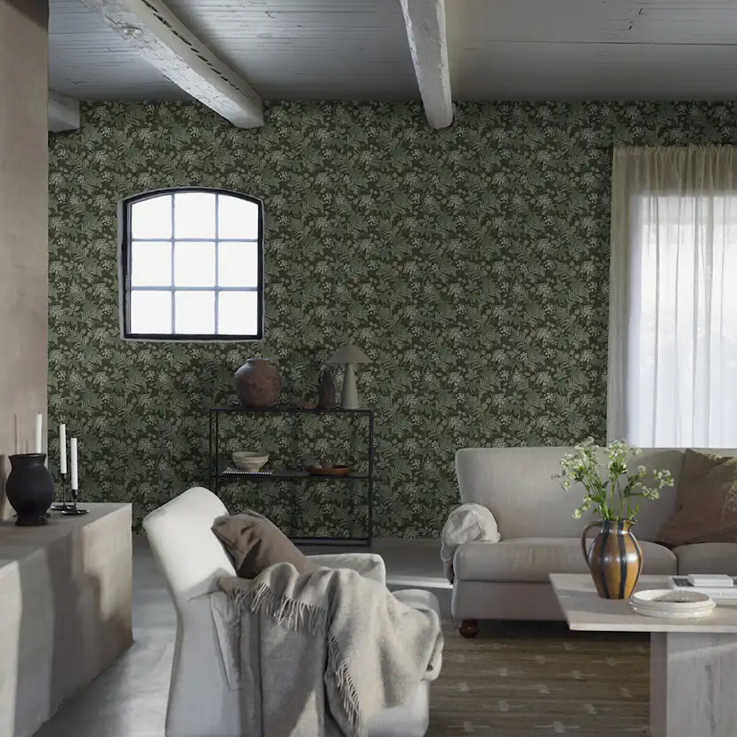 Tapet Boråstapeter Essens 3950 EasyUp, Mönstrad Grön