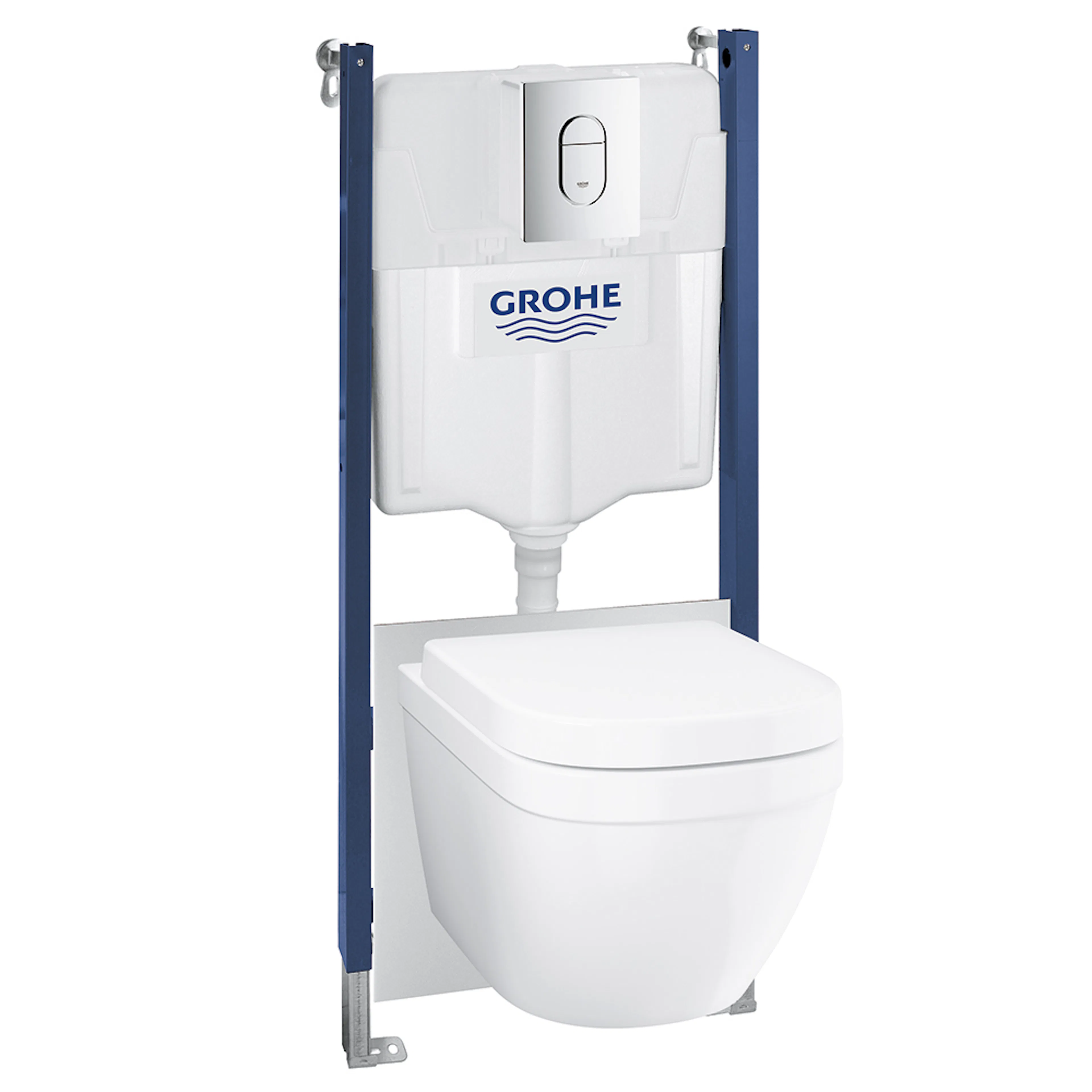 Vägghängd Toalettstol GROHE Solido Euro Ceramic 5-i-1 Komplett Vit Porslin