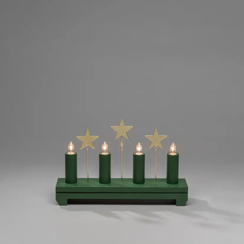 Adventsljusstake Gnosjö Konstsmide Stjärnor 4 L