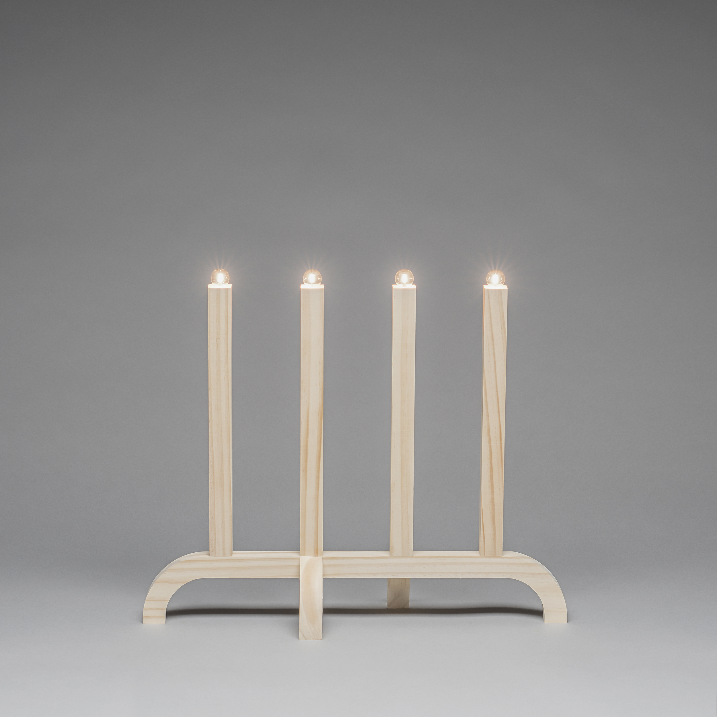 Adventsljusstake Gnosjö Konstsmide 4L Trä