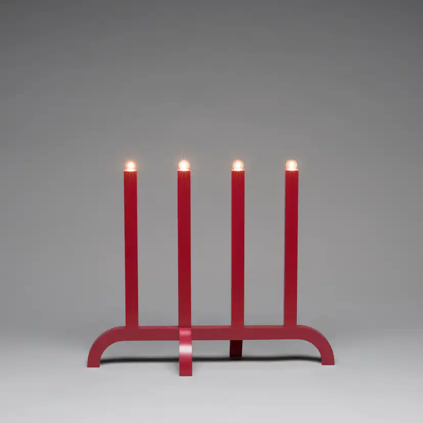 Adventsljusstake Gnosjö Konstsmide 4L Trä