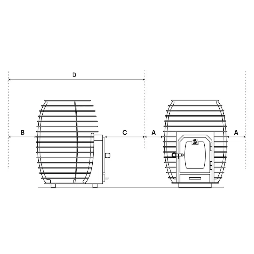 Bastuugn HUUM Hive Wood 13 kW