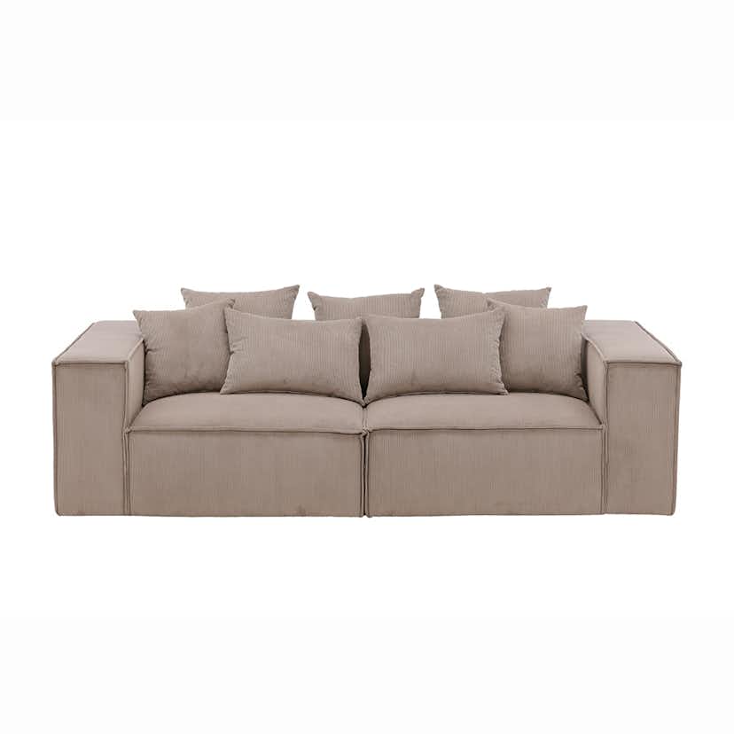 Soffa Vind Gillholmen Manchester Brun 3-Sits