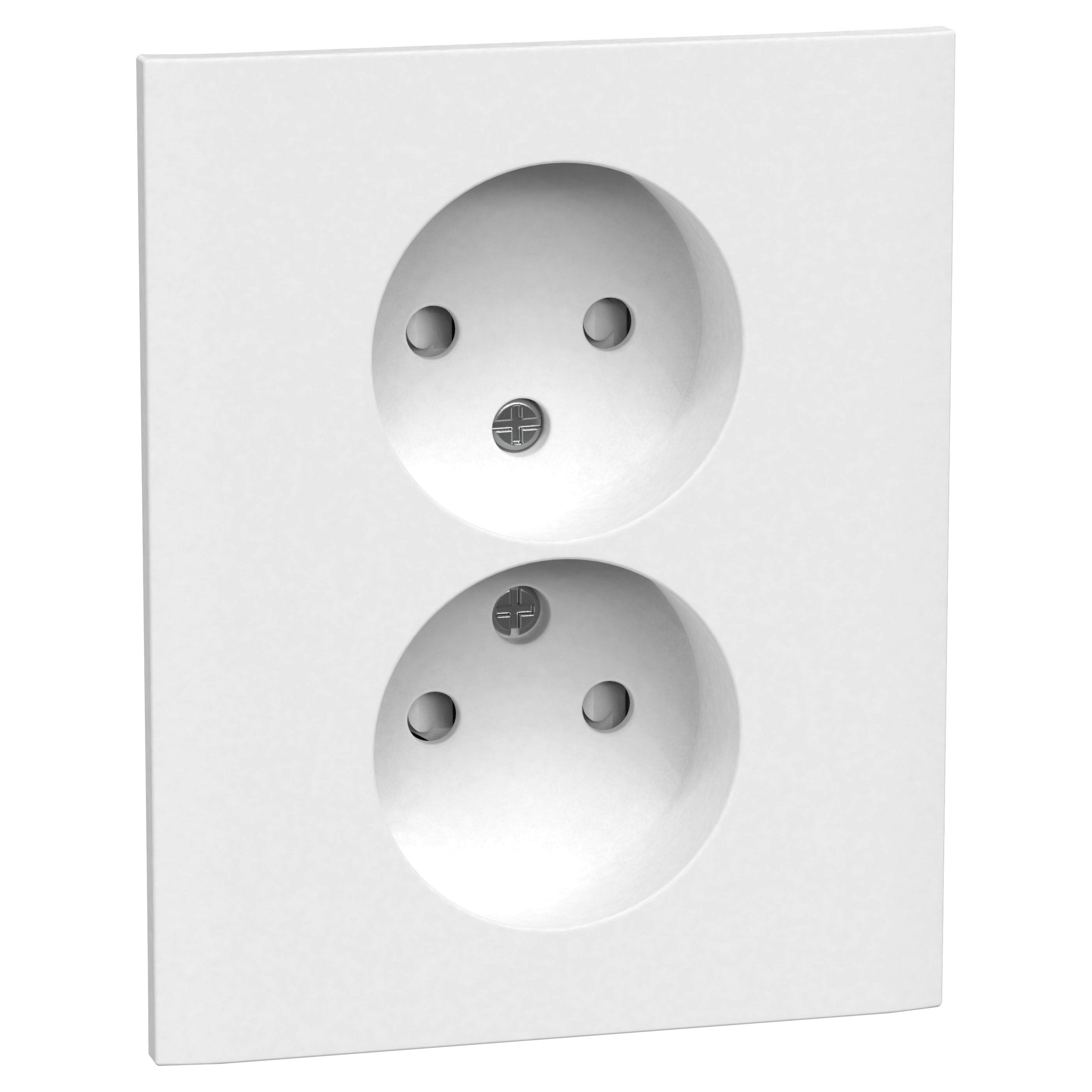 Vägguttag Gelia 2-vägs Infälld