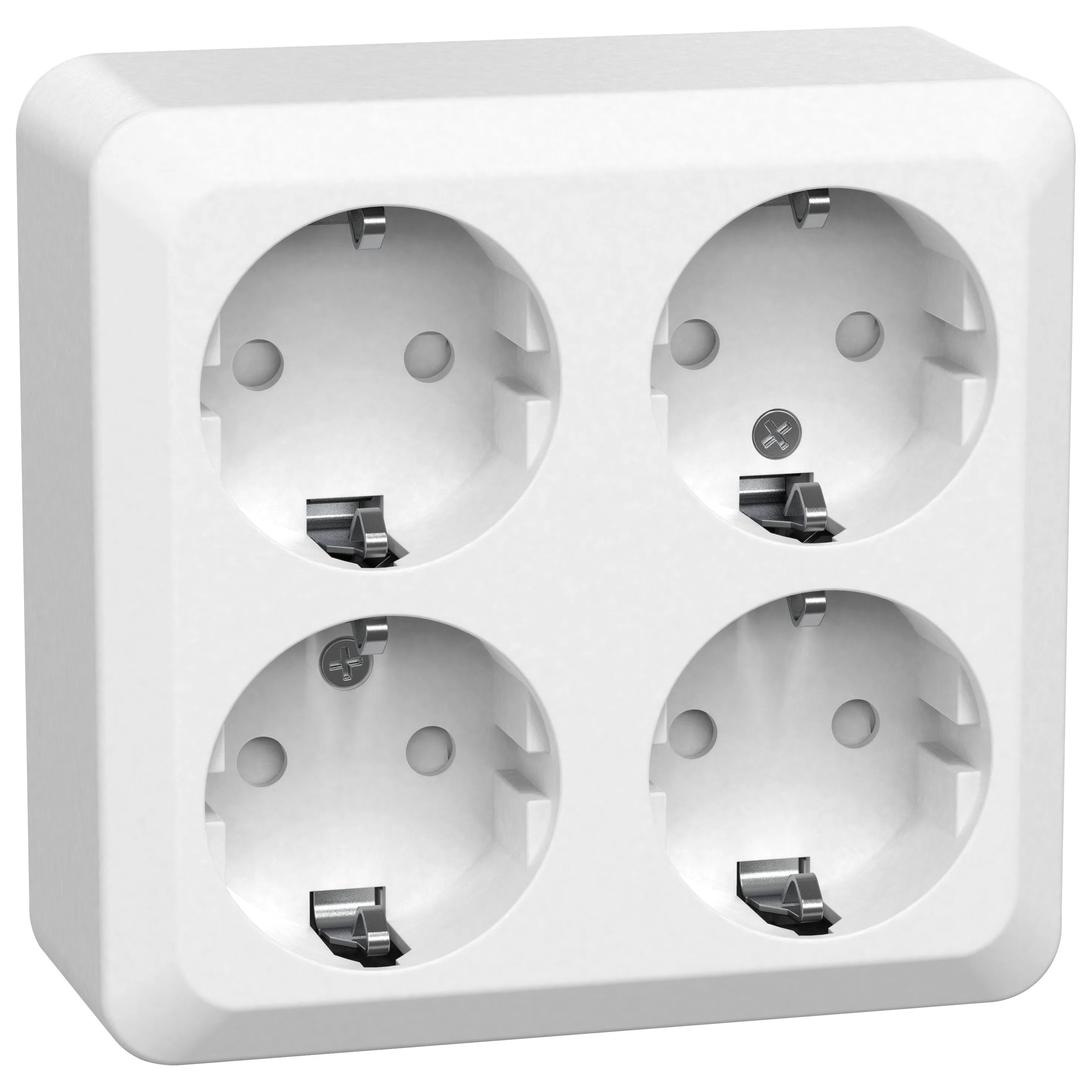 Vägguttag Gelia 4-vägs Jordat