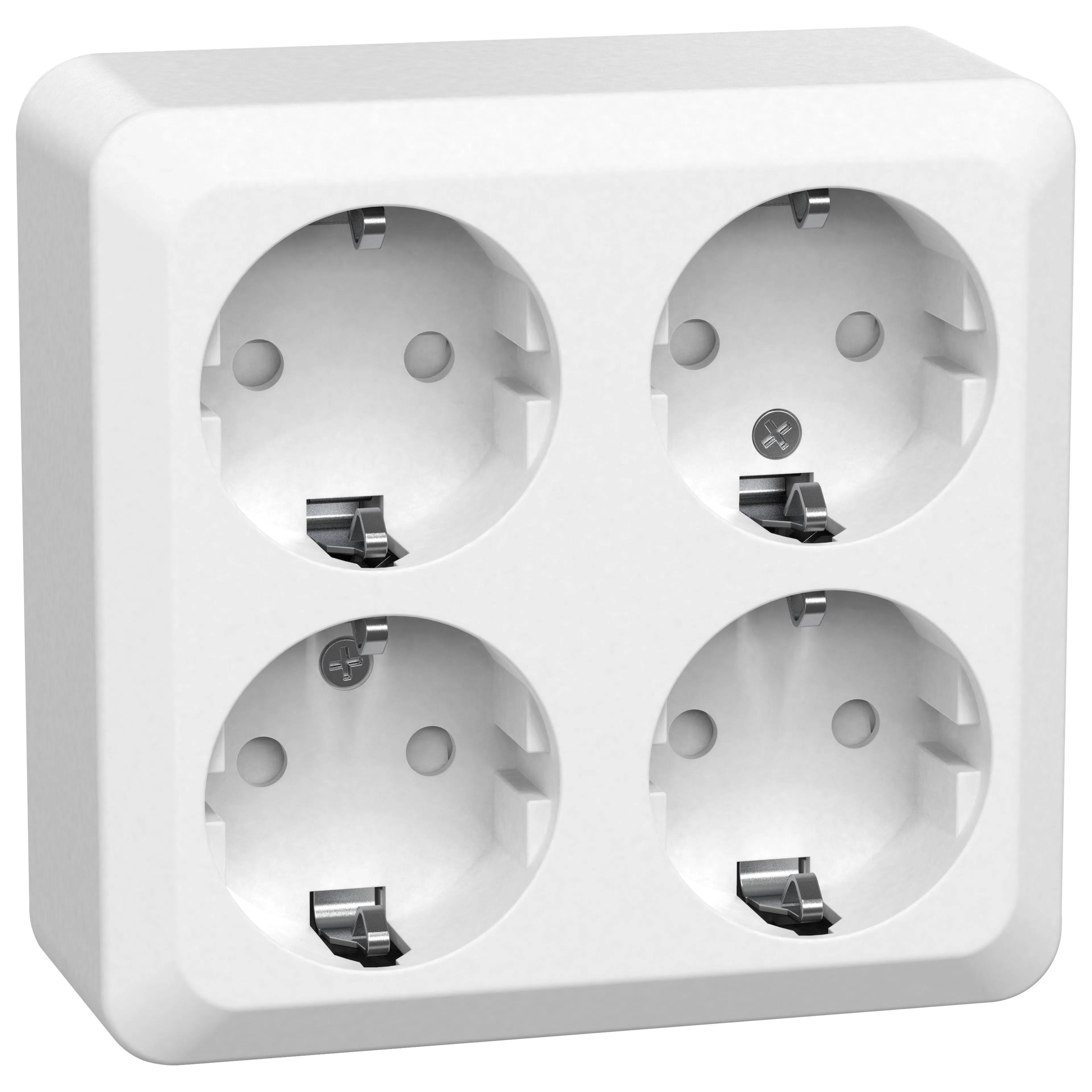 Vägguttag Gelia 4-vägs Jordat