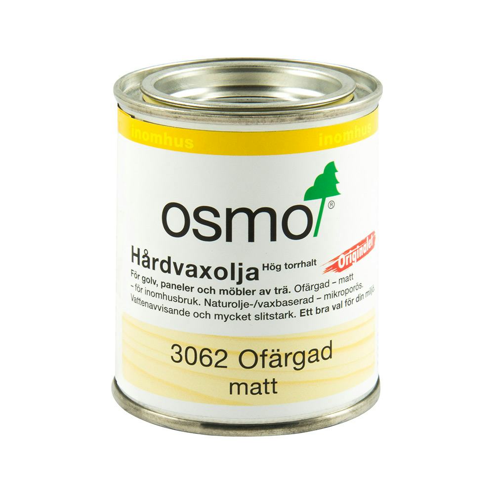 Hårdvaxolja Osmo 3062 för Trägolv 0,125 Liter