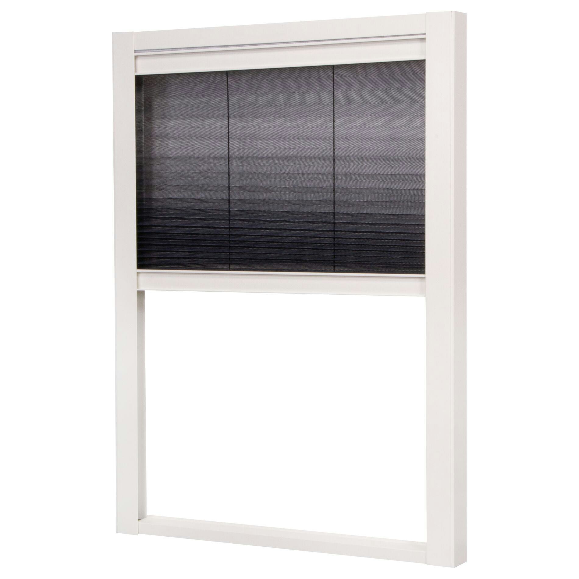 Insektsnät Lundbergs Plisserat Duo Fönster 1230X1600 mm Vit