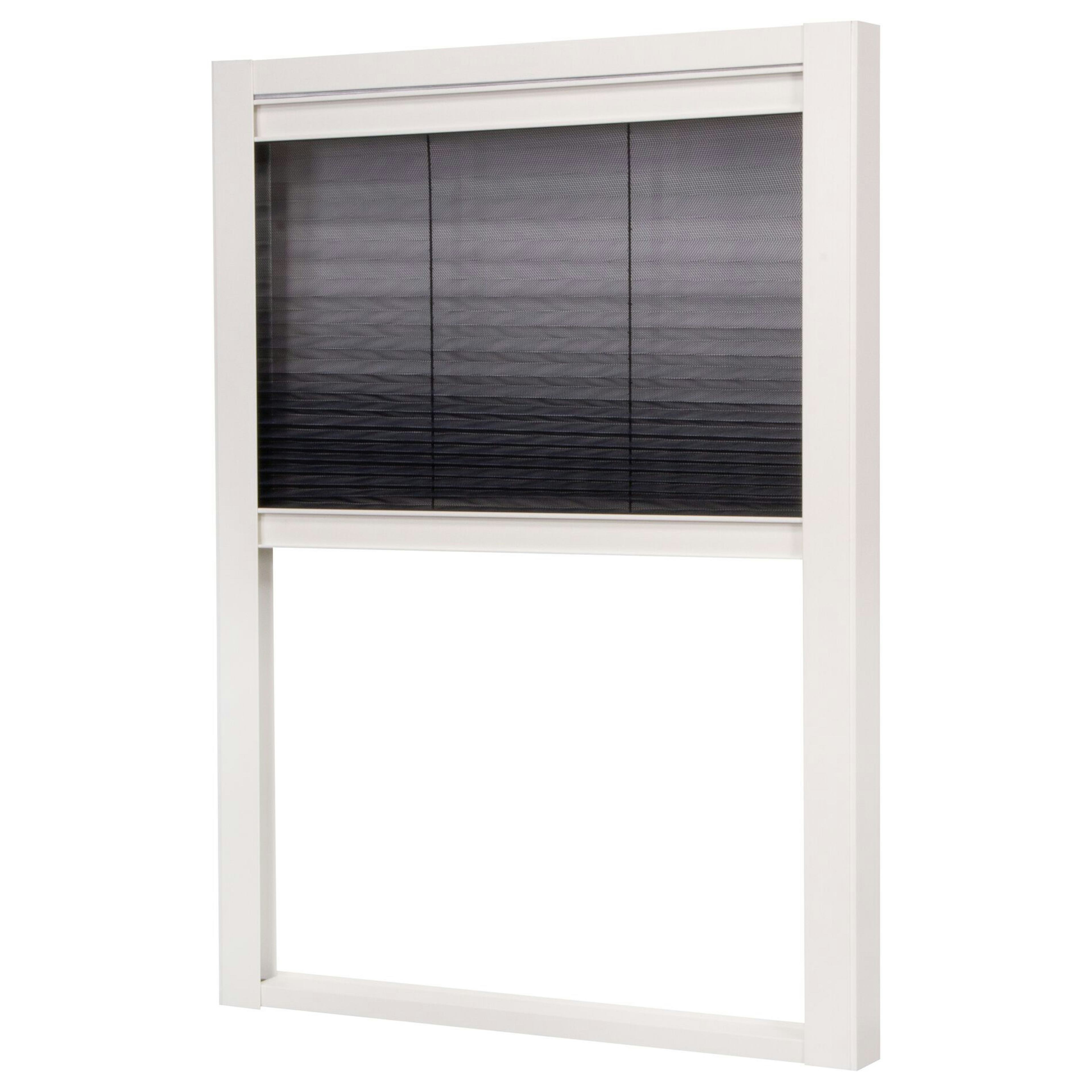 Insektsnät Lundbergs Plisserat Duo Fönster 1230X1600  mm Vit