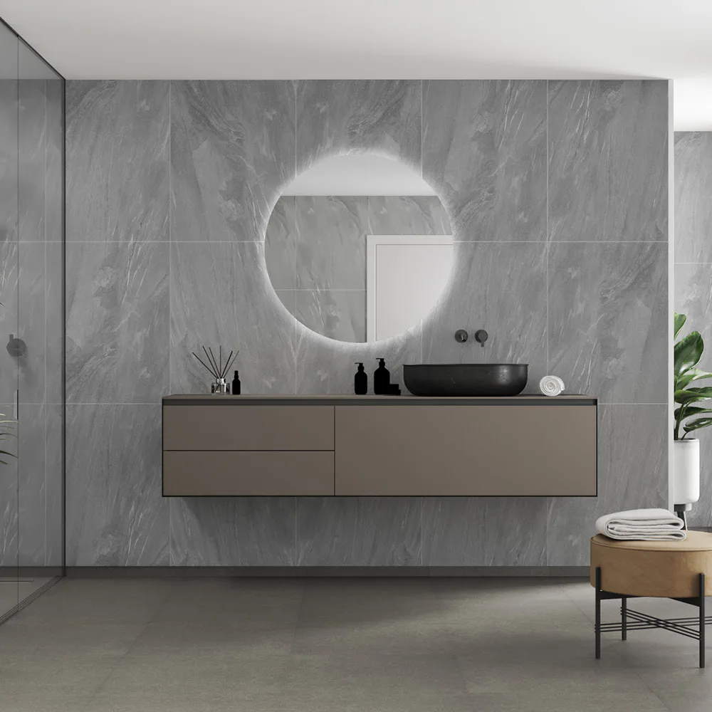 Våtrumsskiva Fibo 4009-M6080 Grey Stone 10x620x2400 mm